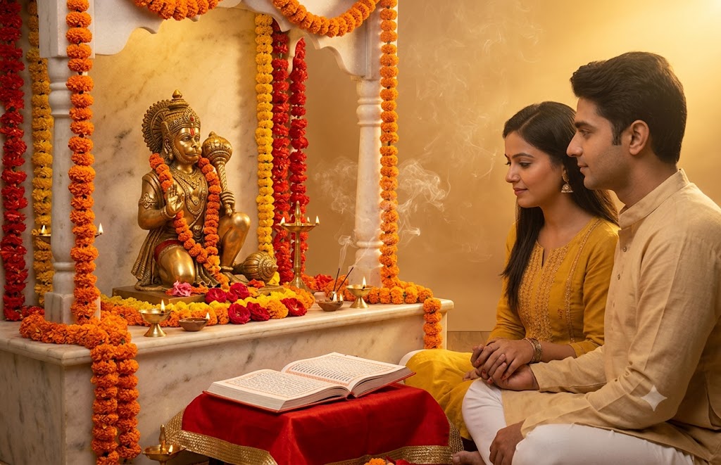 रोग ऋण निवारण हनुमान पूजा